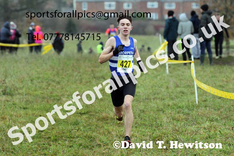Mens under-17s, 2021 North Eastern Cross Country Championships, Sedgefield. Photo: David T. Hewitson/Sports for All Pics
